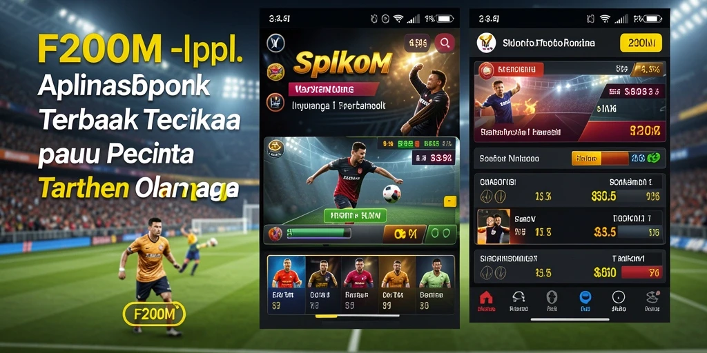 Tangkapan layar F200M menampilkan gameplay taruhan olahraga yang seru dan interaktif.