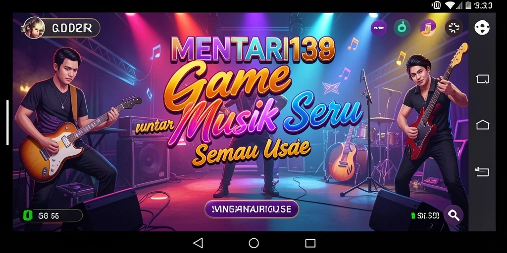 Screenshot MENTARI138 menunjukkan gameplay seru dengan berbagai lagu.