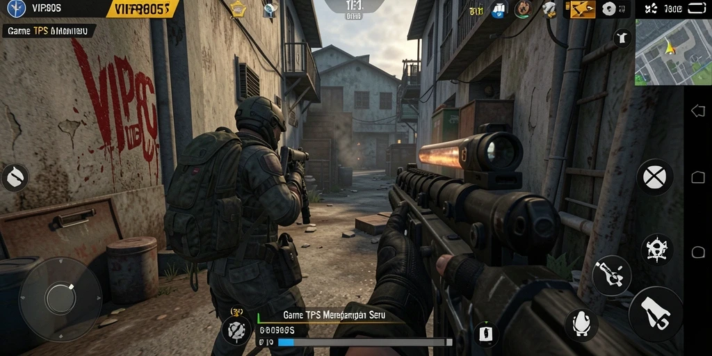 Gameplay TPS yang menegangkan dan menyenangkan dalam VIP805.